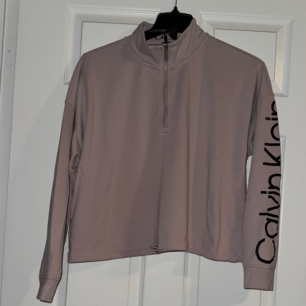 Calvin Klein Women's XXL Blush Pink Quarter Zip
